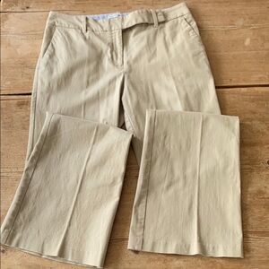 NWOT Classic Tommy Hilfiger flat front stretch twill bootcut tan chino pants